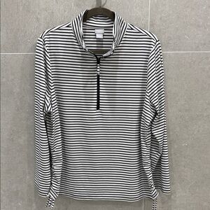 Striped Black and White Women's Top